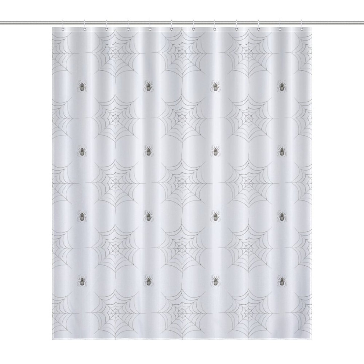 Lightweight Shower Curtain- Watercolor Spider Webs