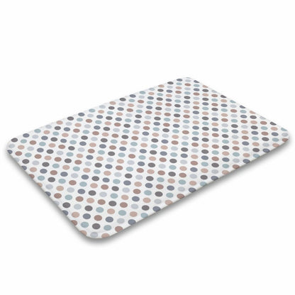 Plush Bathroom Mat- Neutral Dots