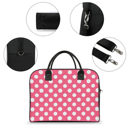 Travel Bag Pink and White Polka Dots
FREE SHIPPING