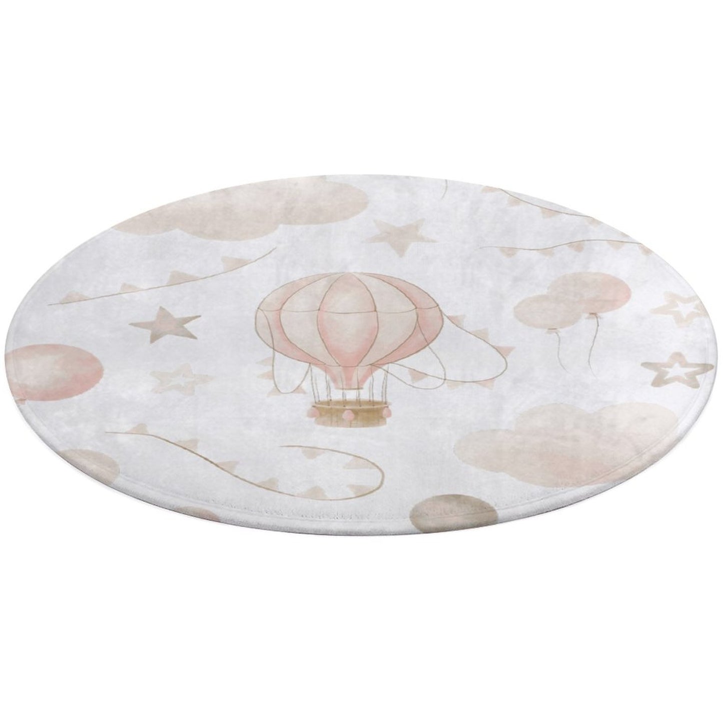 Round Coral Velvet Warm Floor Mat/Rug Watercolor Balloon Clouds Pink
FREE SHIPPING