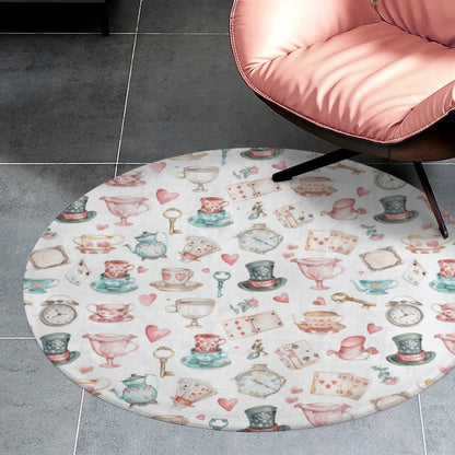 Round Bath Mat- Watercolor Wonderland