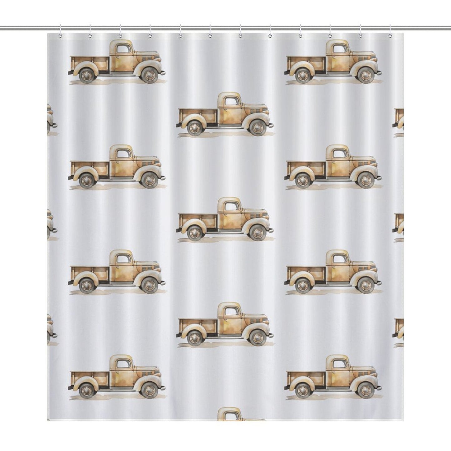 Flower Shower Curtain-66x72Inch (168x183cm)