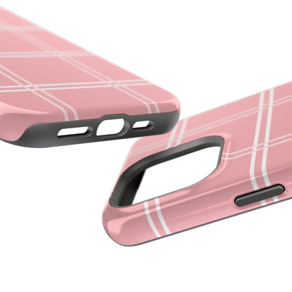 Impact-Resistant Phone Case -Girly Plaid