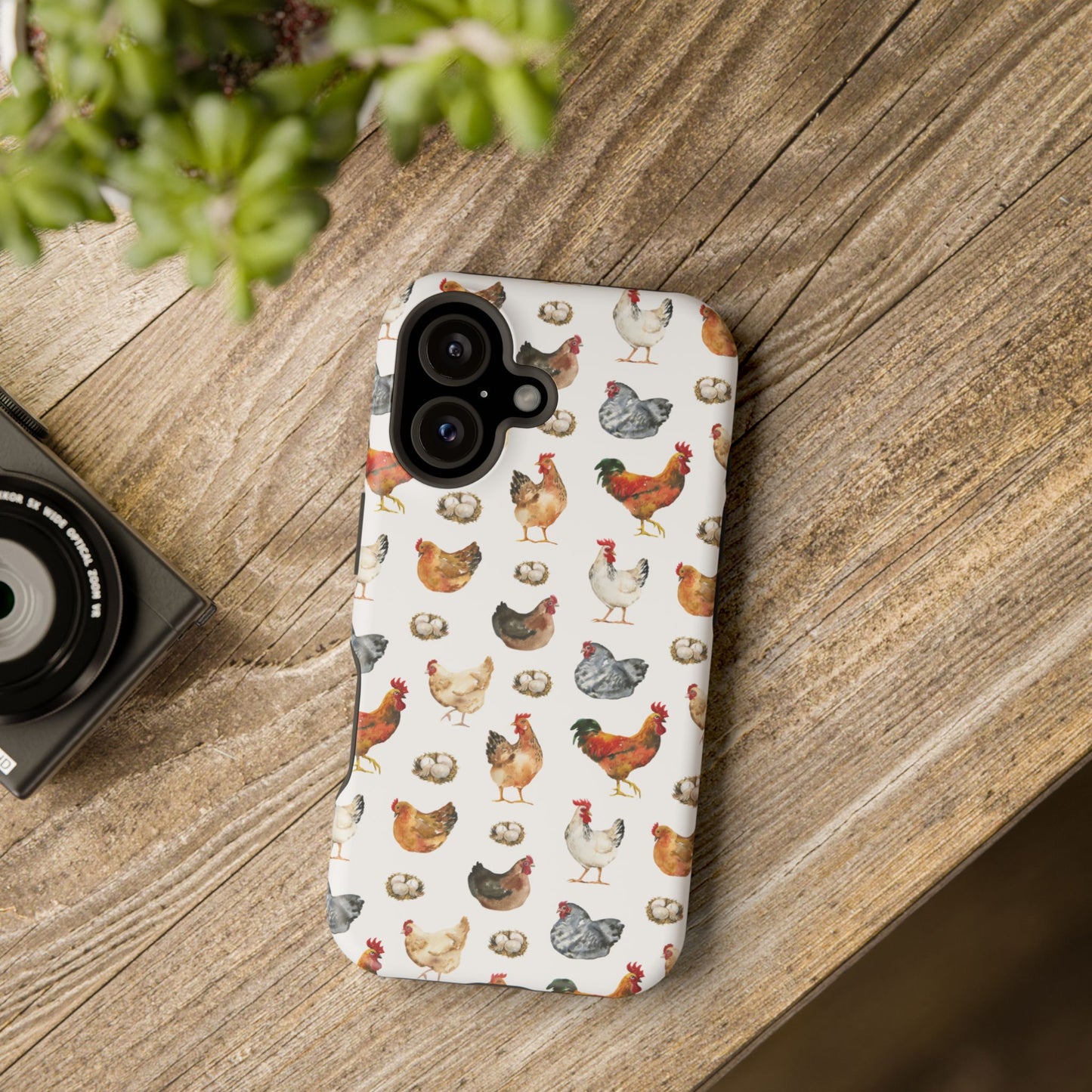 Impact-Resistant Phone Case - Chicken Love