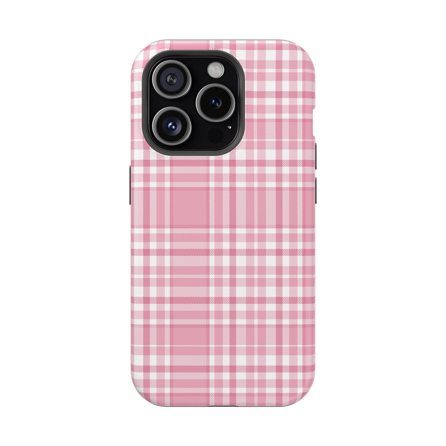 Impact-Resistant Phone Case - Easter Plaid Pink