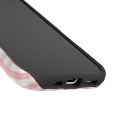 Impact-Resistant Cases -Pink Gingham