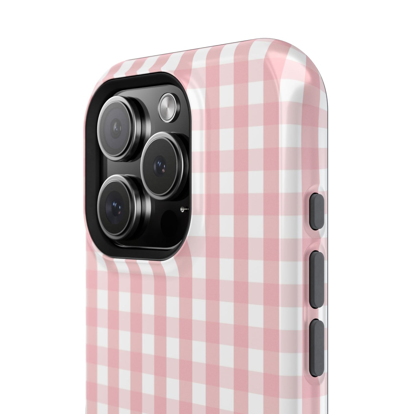 Impact-Resistant Cases -Pink Gingham