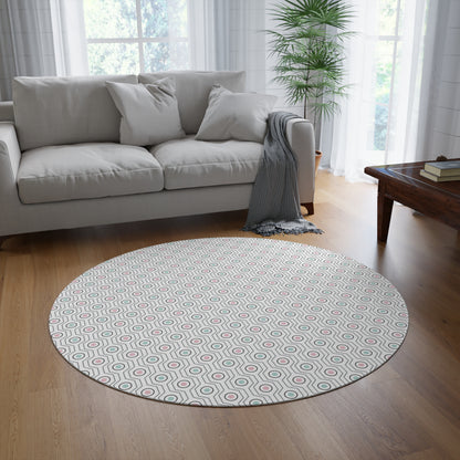 Round Rug Polished Chic Geometric Multi