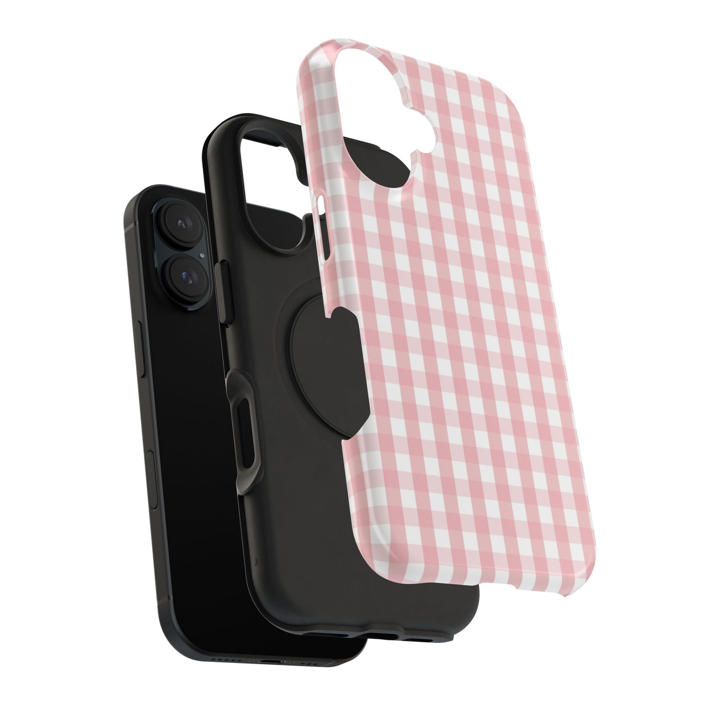 Impact-Resistant Cases -Pink Gingham