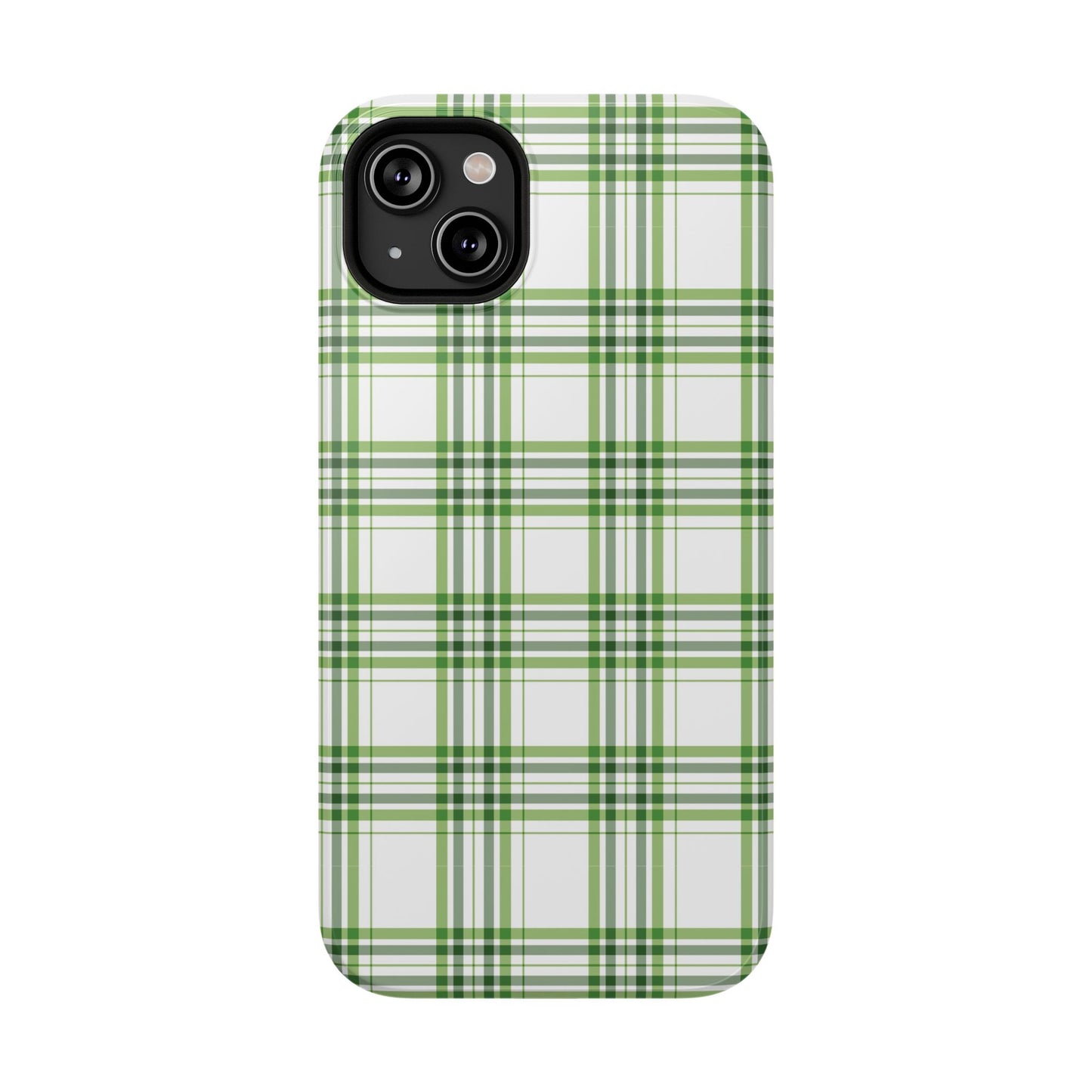 Impact-Resistant Phone Case -St. Patrick's Day Plaid