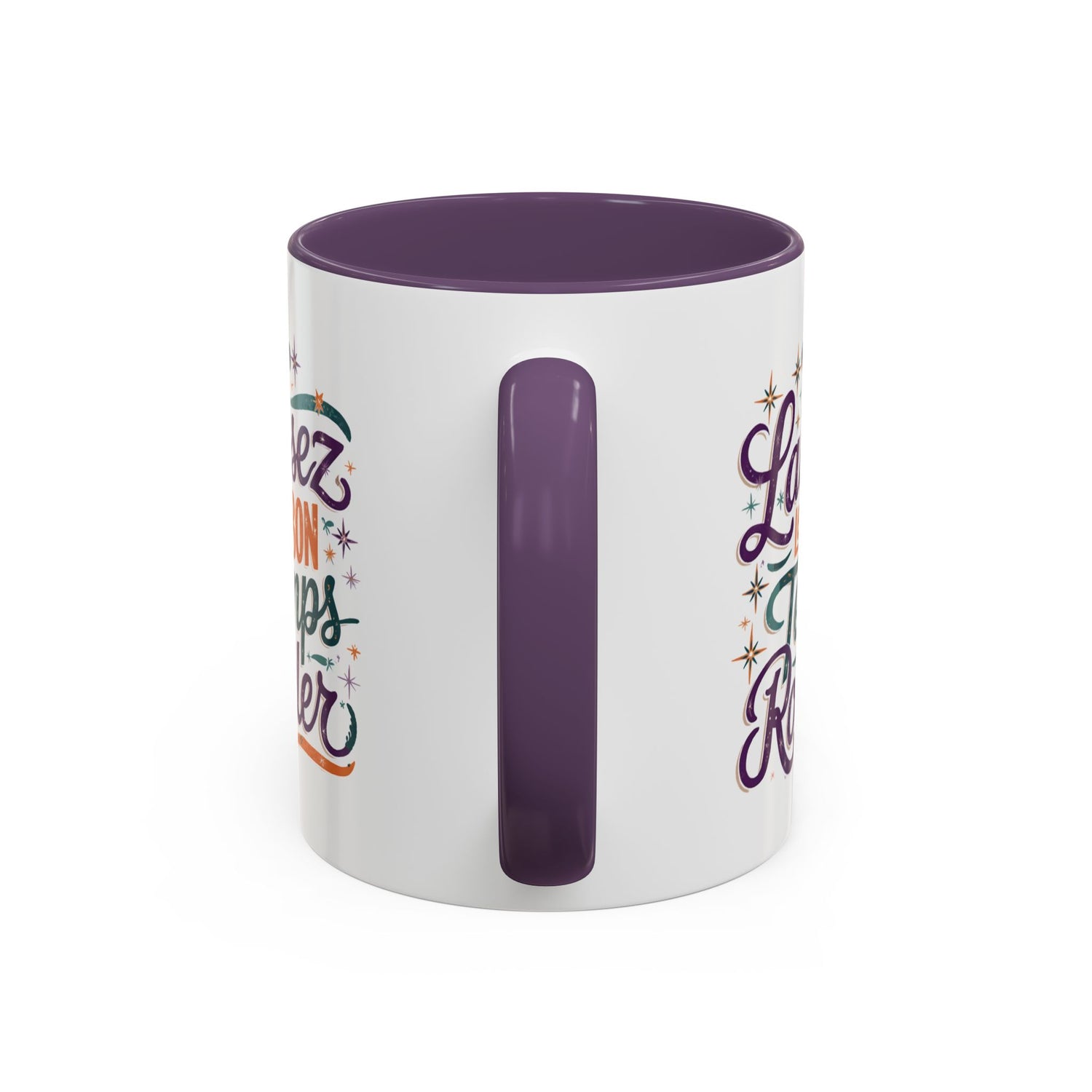 Vibrant Accent Coffee Mug - 'Laissez les Bon Temps Rouler', Perfect for Celebrations, Gifts, Coffee Lovers, Home Decor, and More