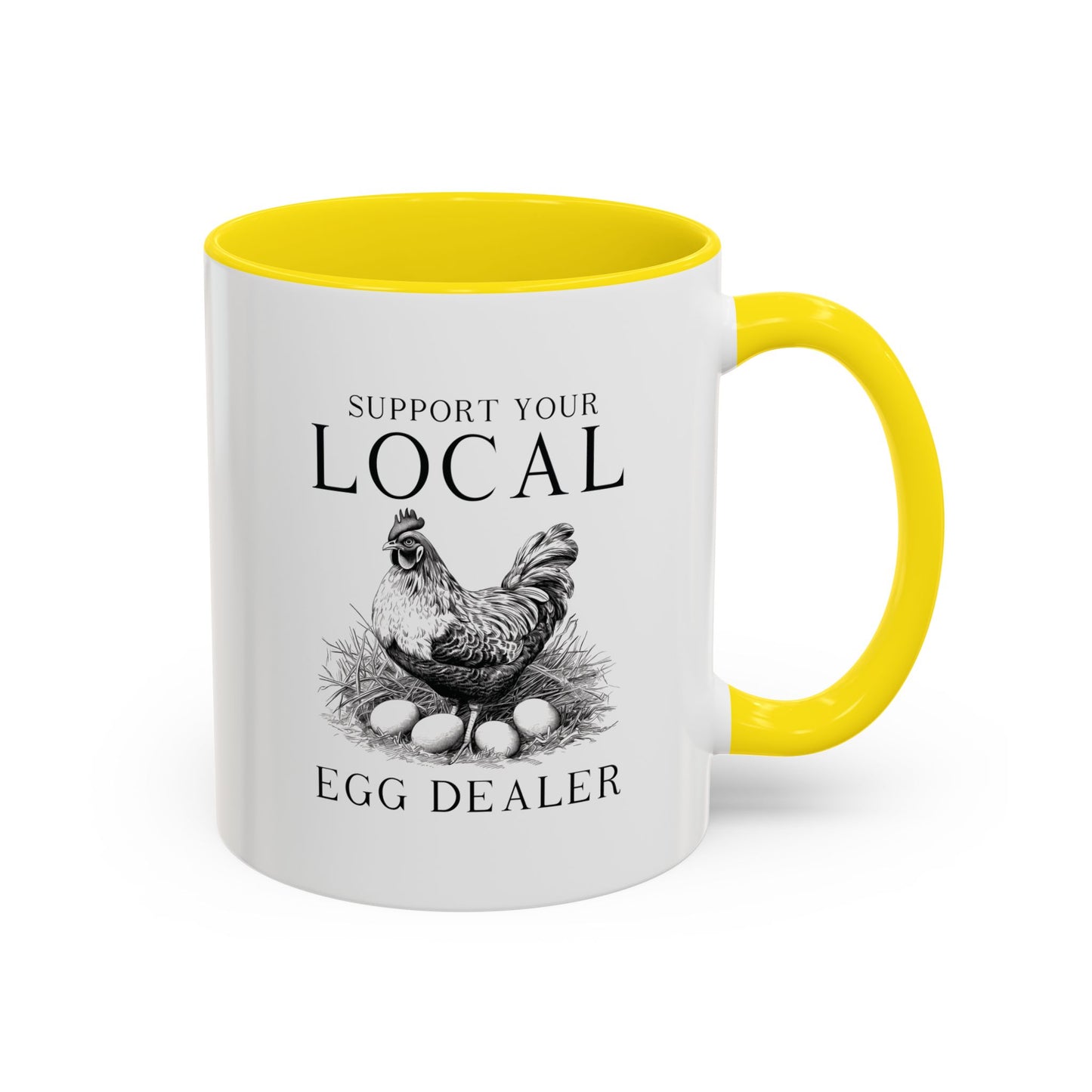 Accent Coffee Mug (11, 15oz)- Egg Dealer