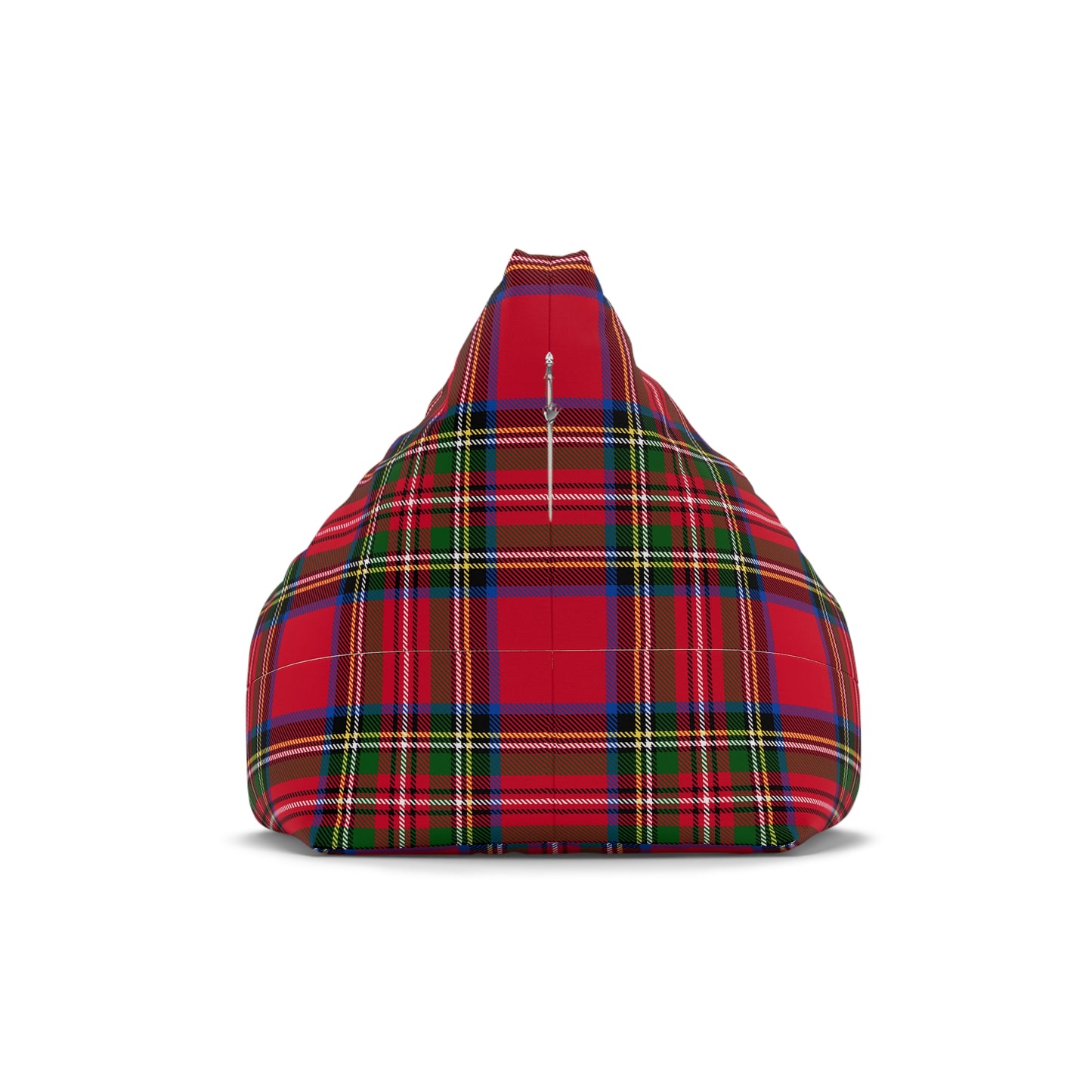 Christmas Red Tartan Plaid Bean Bag Chair Cover