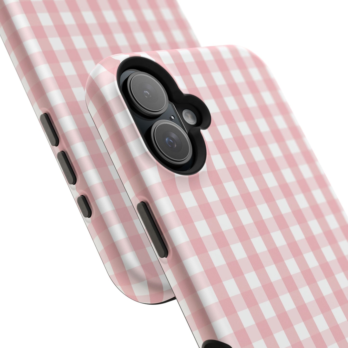 Impact-Resistant Cases -Pink Gingham