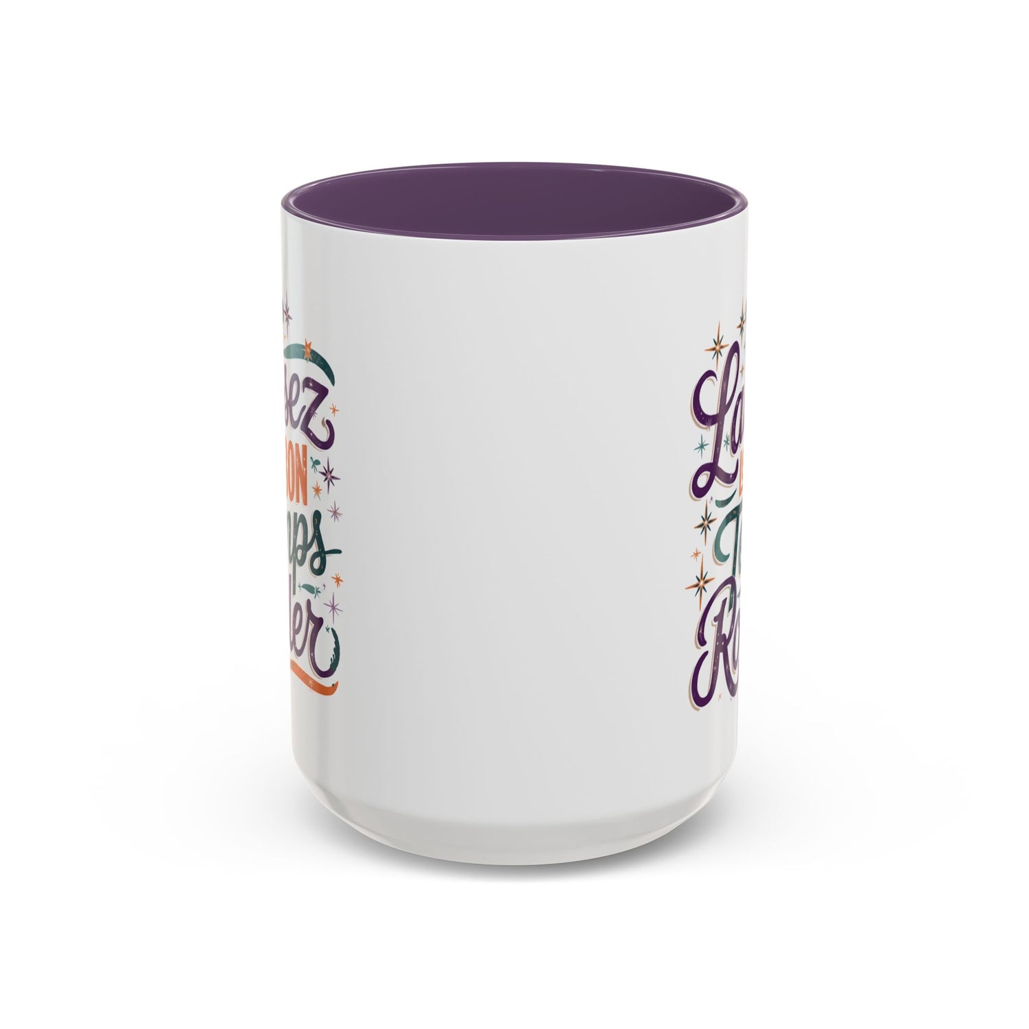Vibrant Accent Coffee Mug - 'Laissez les Bon Temps Rouler', Perfect for Celebrations, Gifts, Coffee Lovers, Home Decor, and More