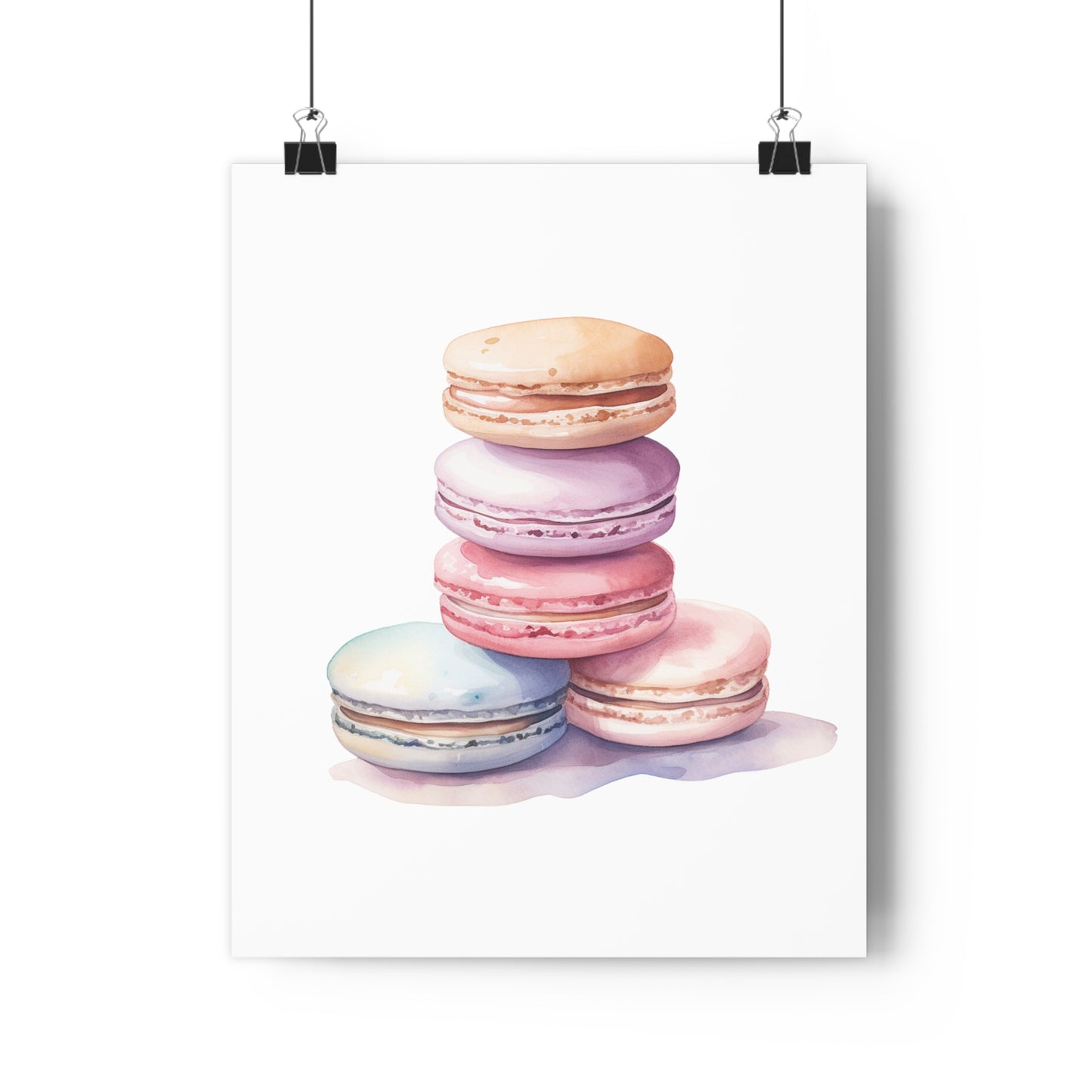 Giclée Art Print Watercolor Candy Land Macaron