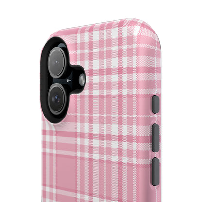 Impact-Resistant Phone Case - Easter Plaid Pink