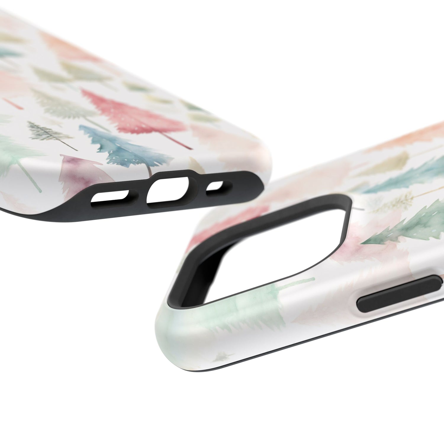 Watercolor Christmas Trees Impact-Resistant Phone Case, iPhone, Samsung