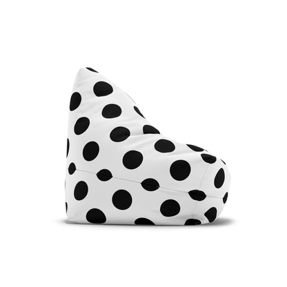 Black and White Polka Dot Bean Bag Chair Cover