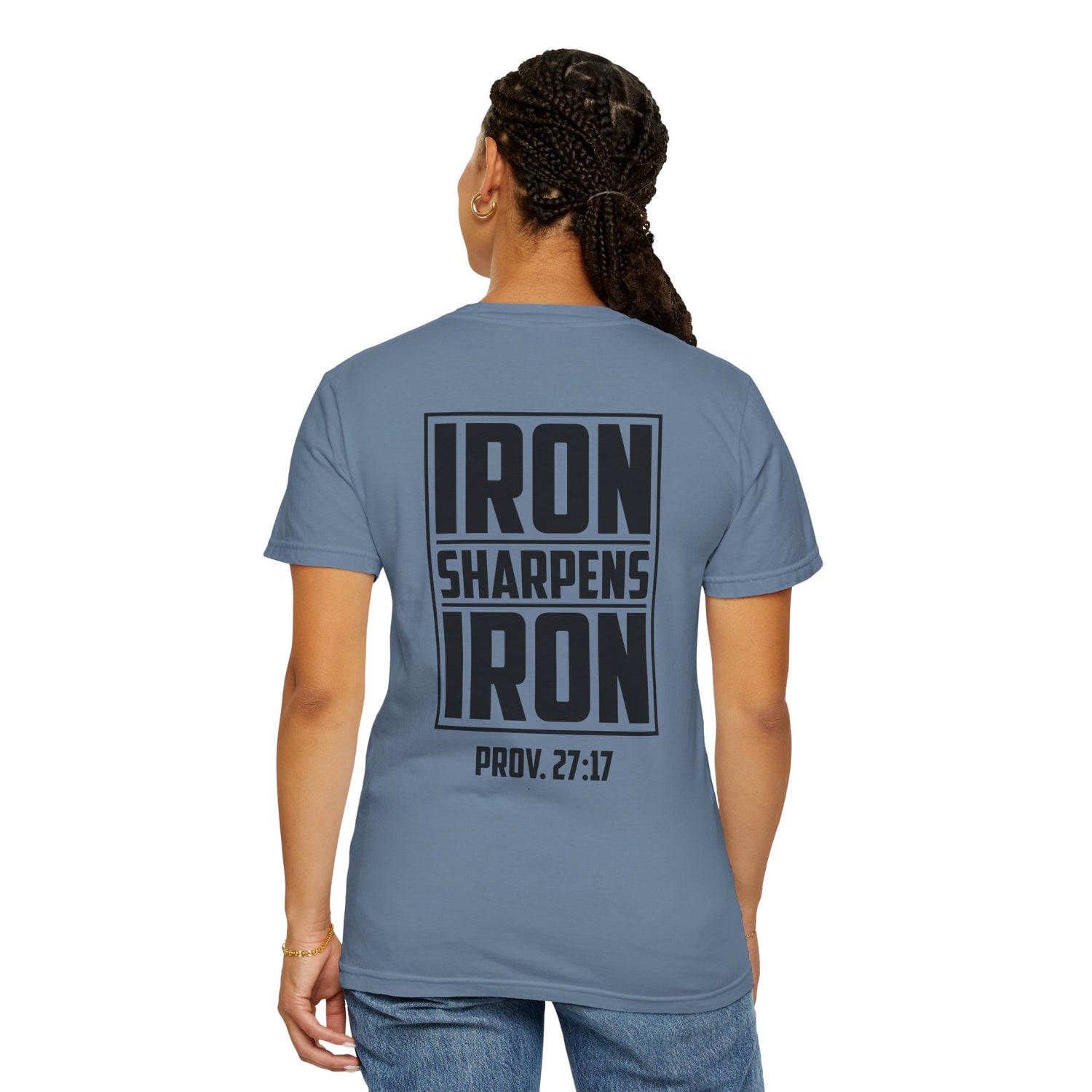 Inspirational Unisex T-Shirt, Motivational Tee for Everyday Wear, Iron Sharpens Iron, Christian Gift, Casual Fashion