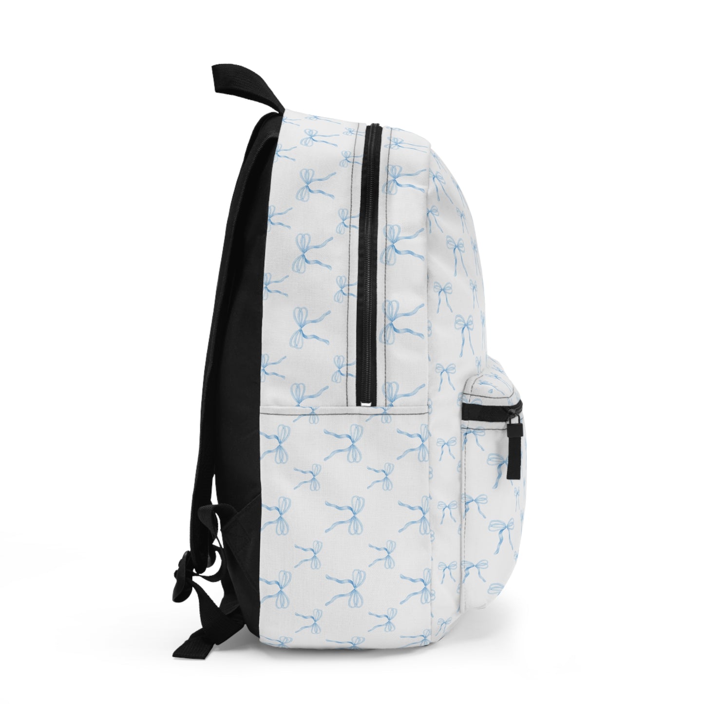 Backpack- Watercolor Coquette Blue Bows