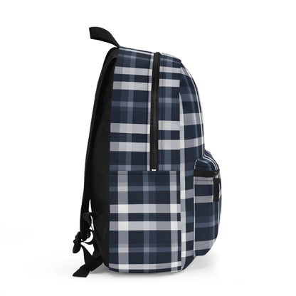 Backpack- Preppy Blue Plaid