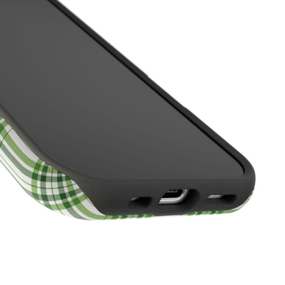 Impact-Resistant Phone Case -St. Patrick's Day Plaid