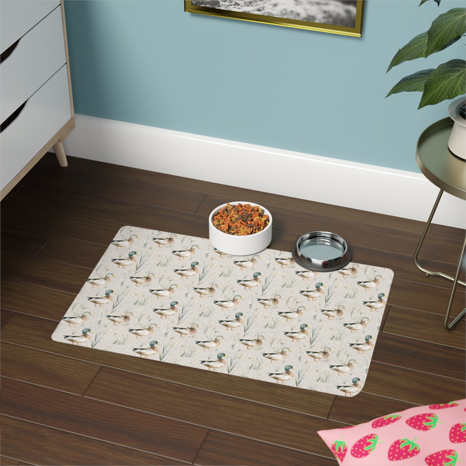 Pet Food Mat- Mallard Ducks