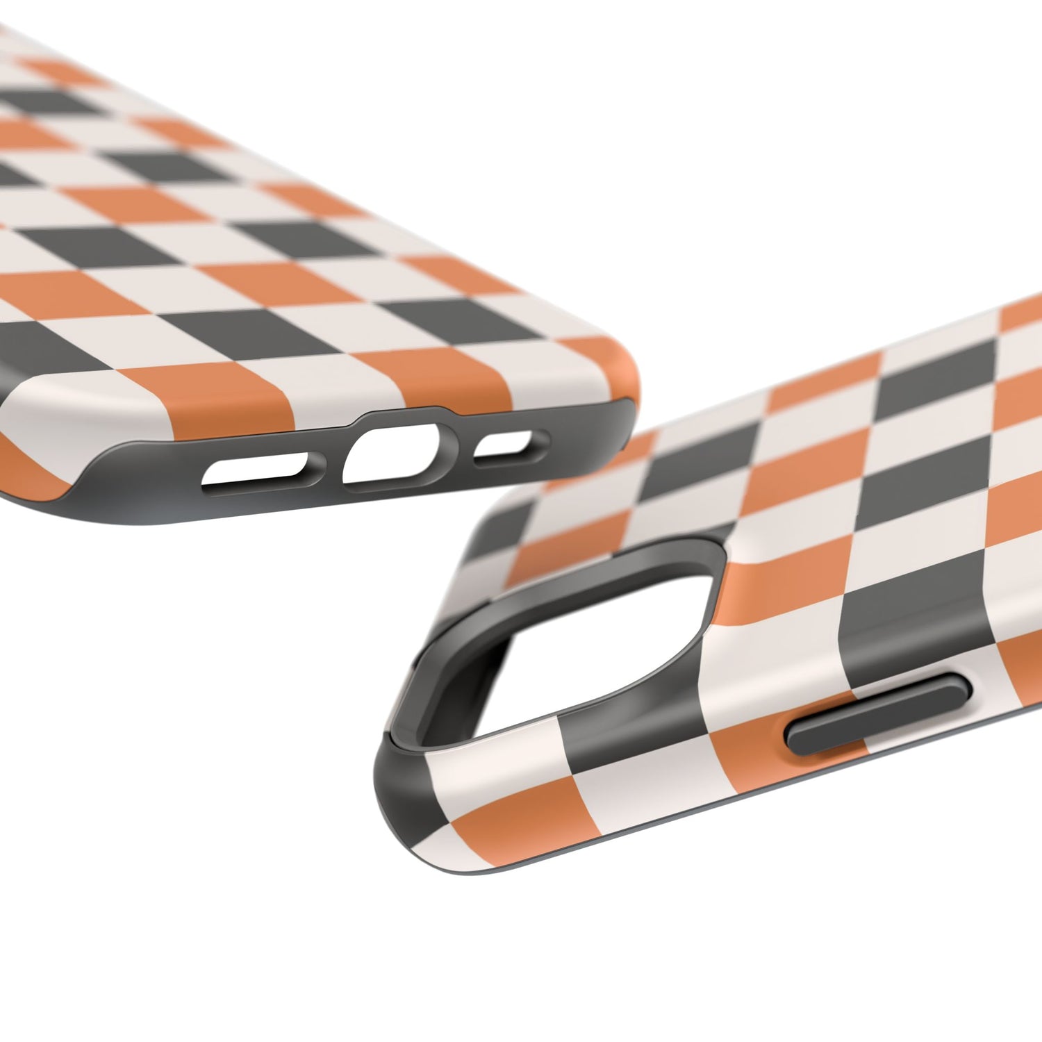Trendy Halloween Checkerboard Phone Case | Impact-Resistant, iPhone, Samsung