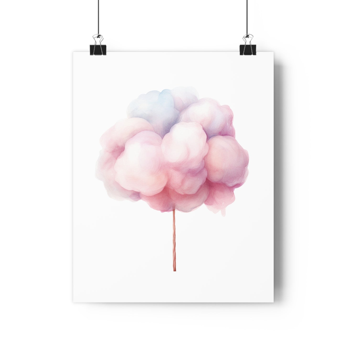 Giclée Art Print Watercolor Candy Land Cotton Candy