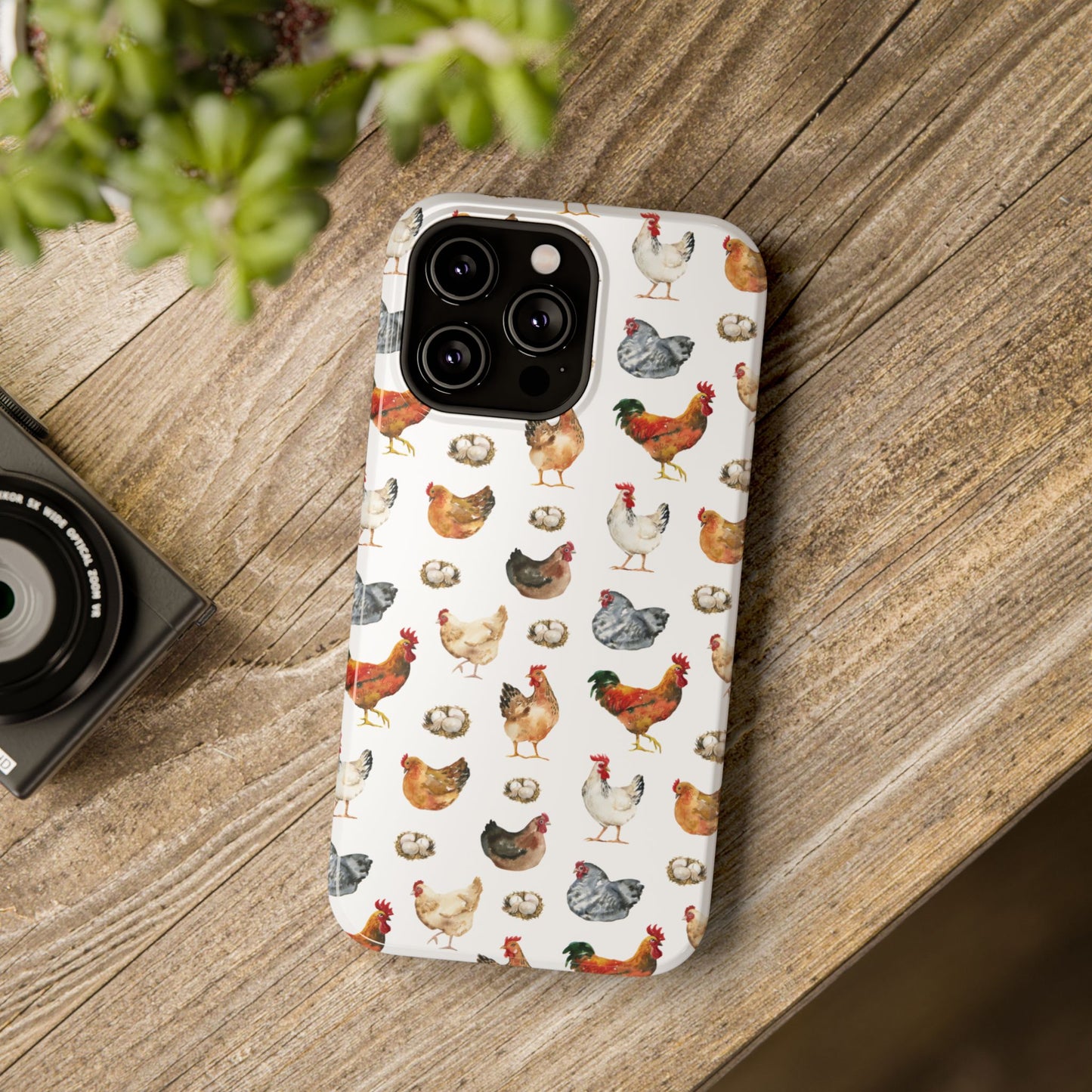 Impact-Resistant Phone Case - Chicken Love