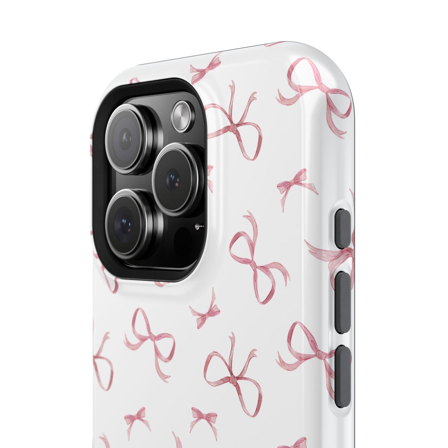 Impact-Resistant Phone Case - Coquette Bows Pink