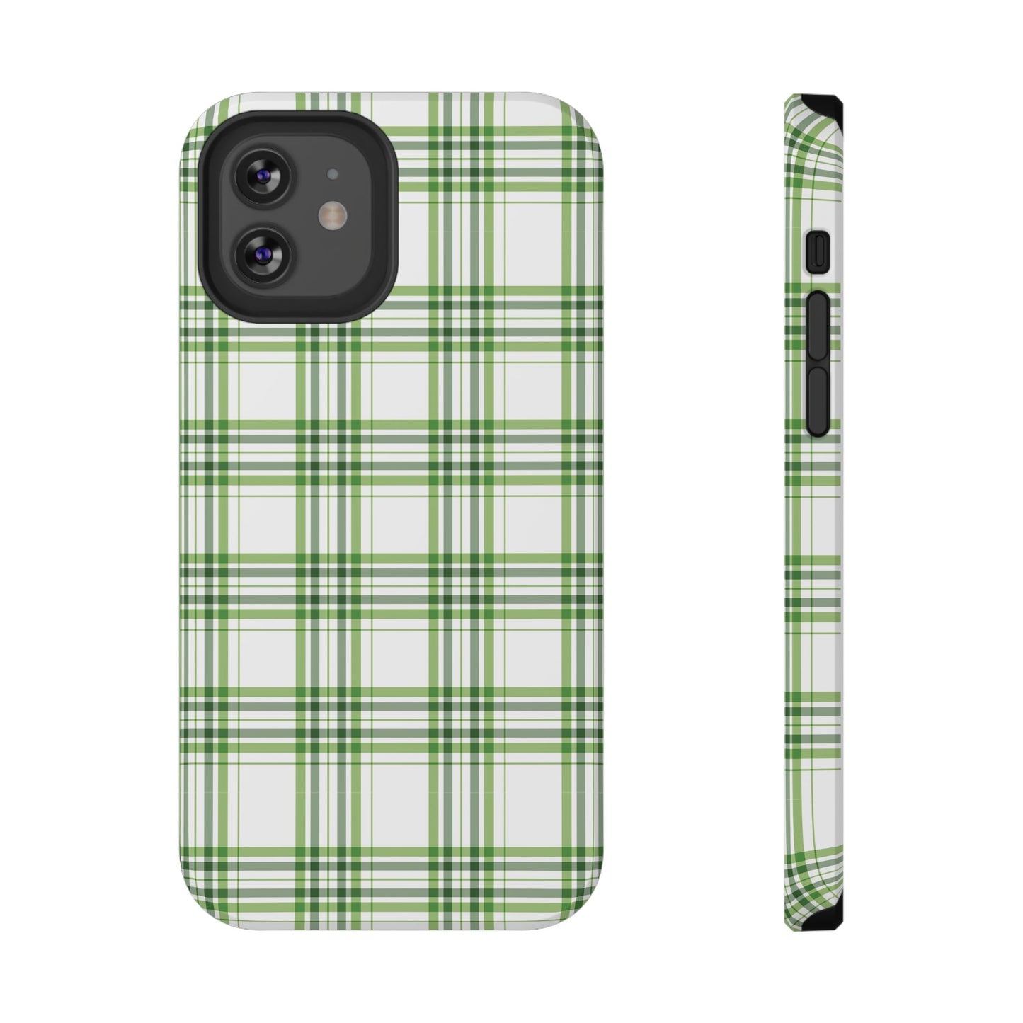 Impact-Resistant Phone Case -St. Patrick's Day Plaid