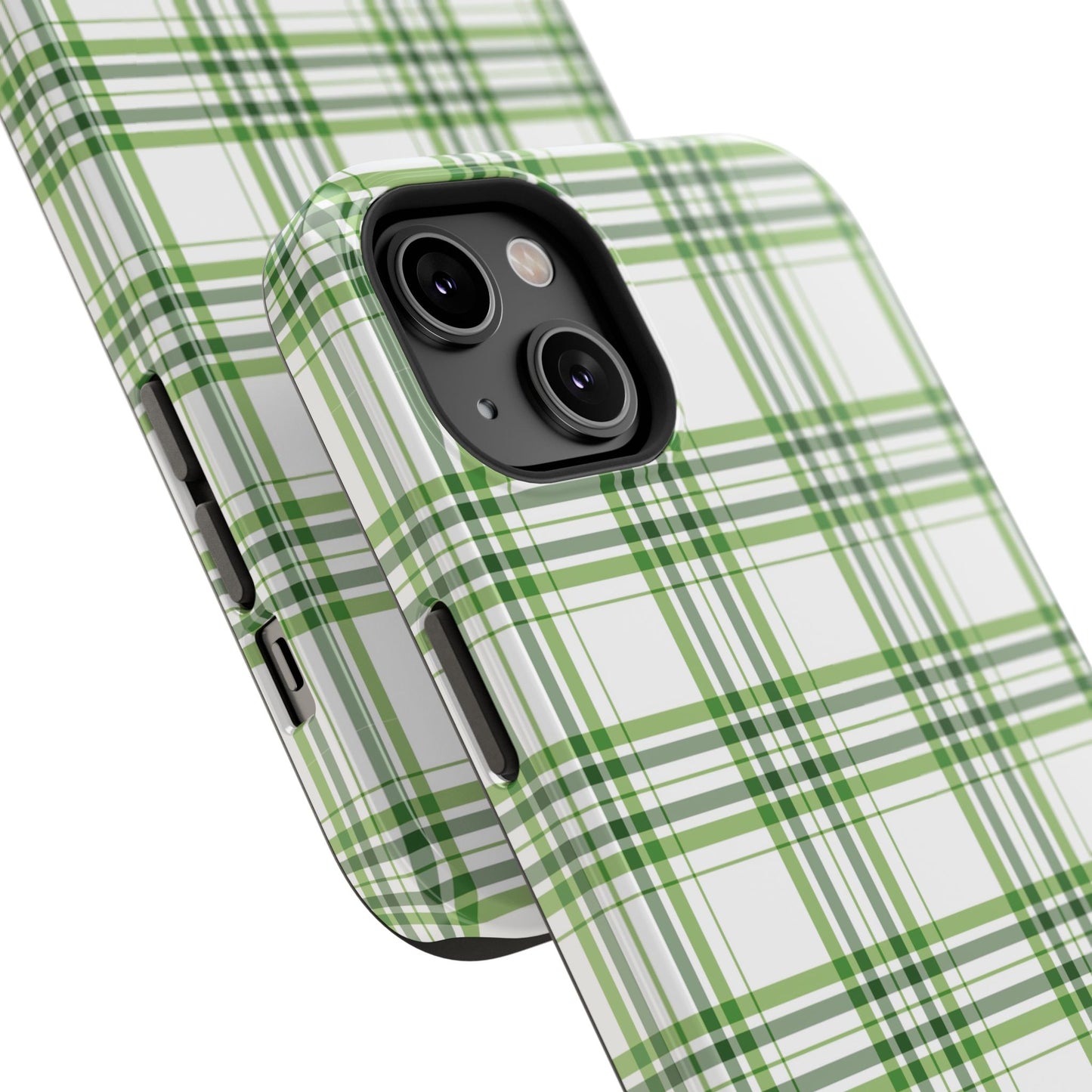 Impact-Resistant Phone Case -St. Patrick's Day Plaid