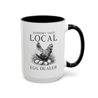 Accent Coffee Mug (11, 15oz)- Egg Dealer