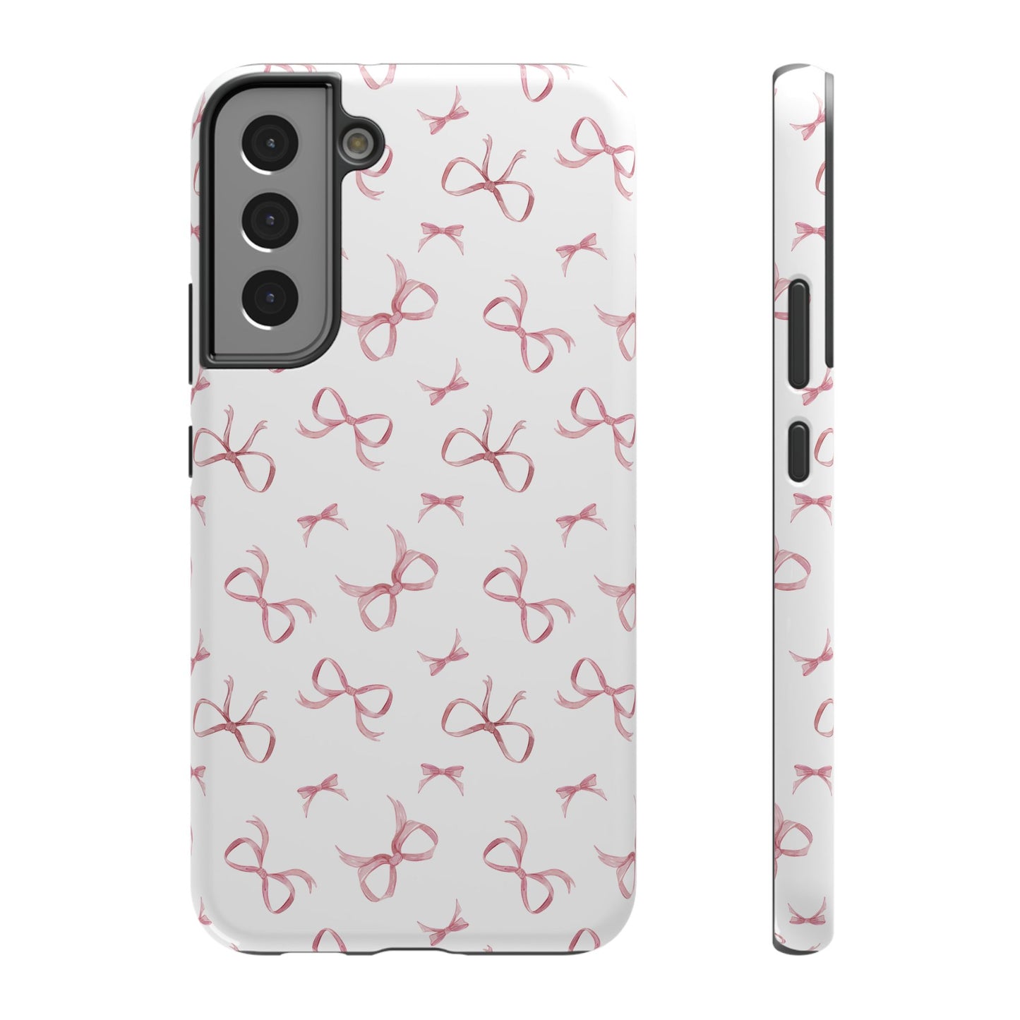 Impact-Resistant Phone Case - Coquette Bows Pink