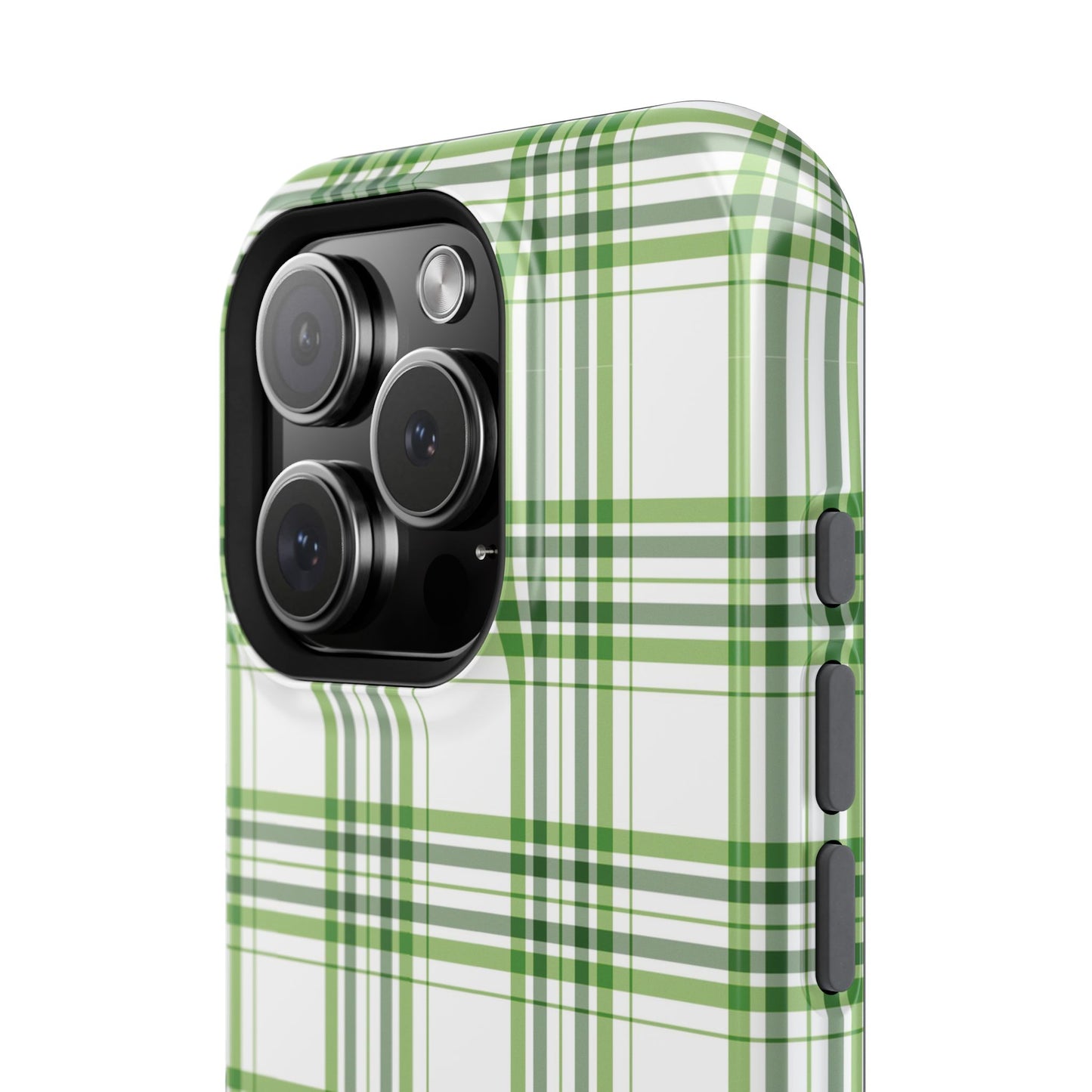 Impact-Resistant Phone Case -St. Patrick's Day Plaid