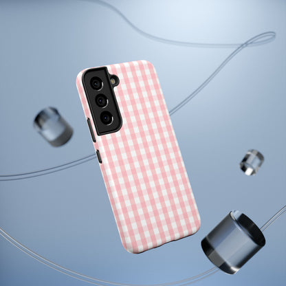 Impact-Resistant Cases -Pink Gingham