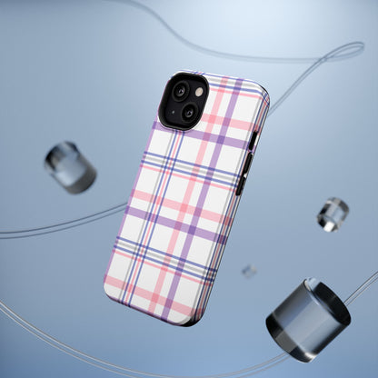 Impact-Resistant Cases - Spring Plaid Pink Purple