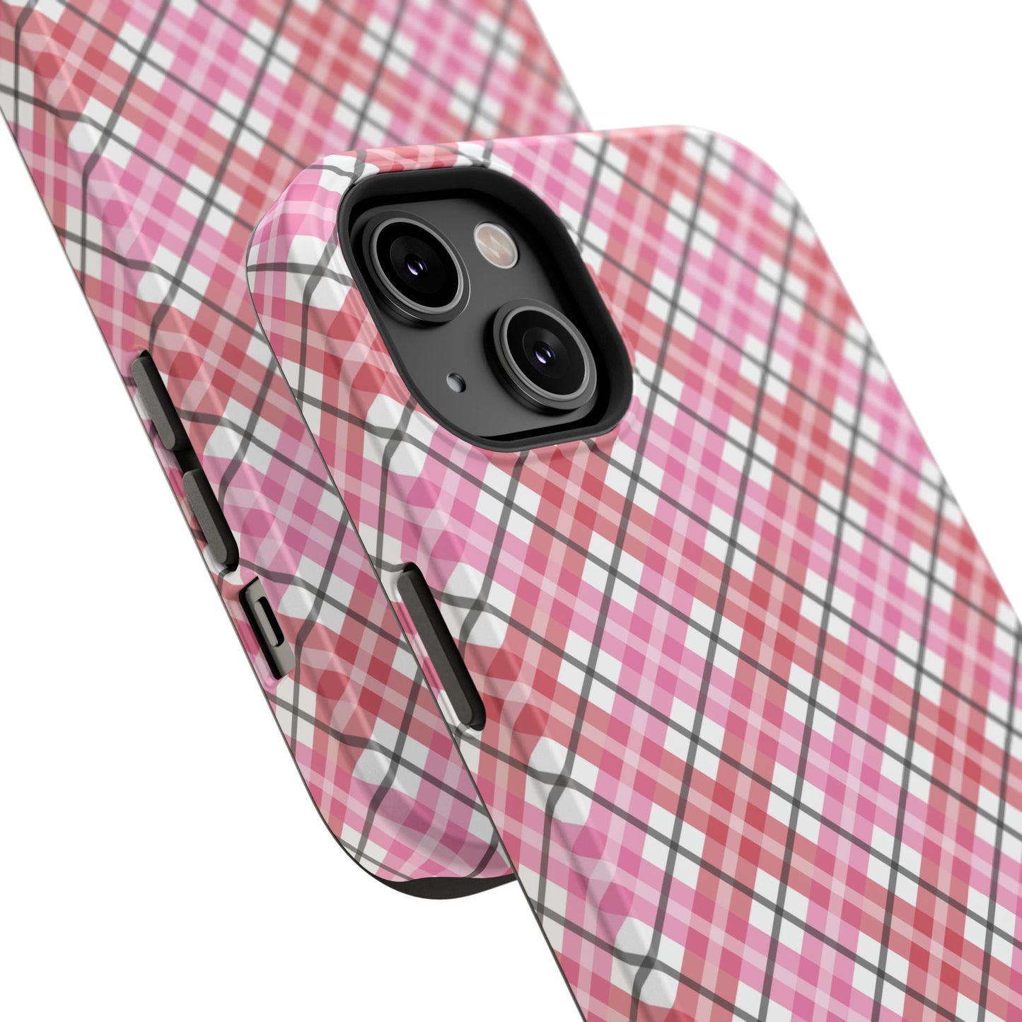 Impact-Resistant Phone Case - Valentine Plaid