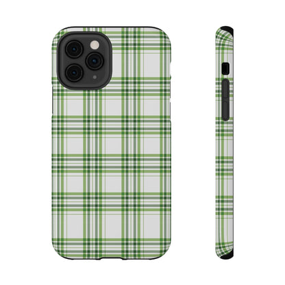 Impact-Resistant Phone Case -St. Patrick's Day Plaid