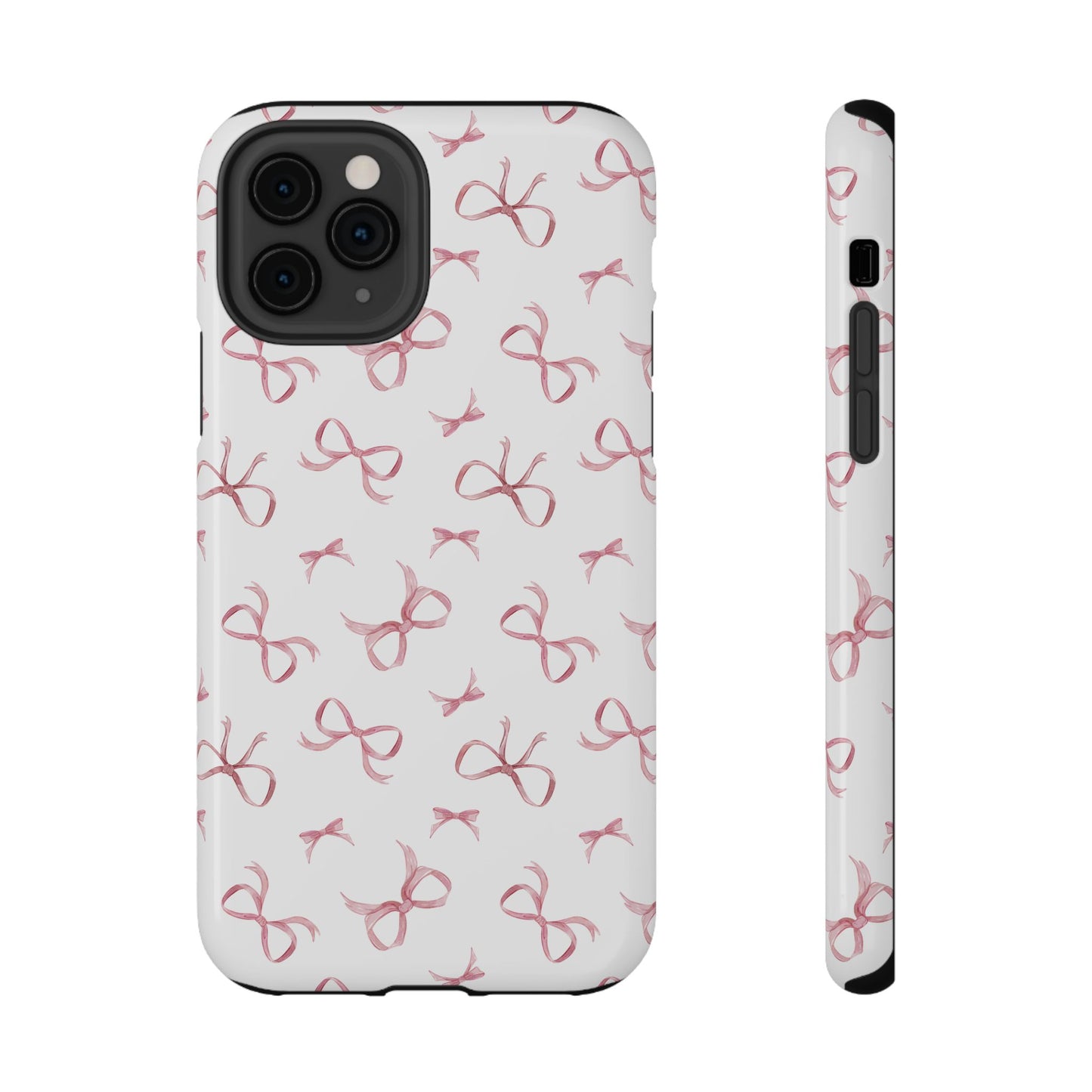 Impact-Resistant Phone Case - Coquette Bows Pink