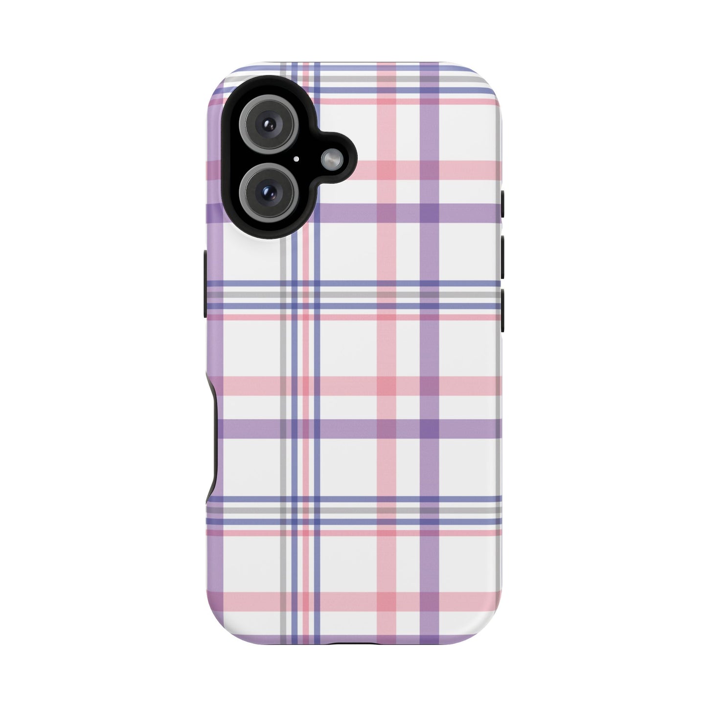 Impact-Resistant Cases - Spring Plaid Pink Purple