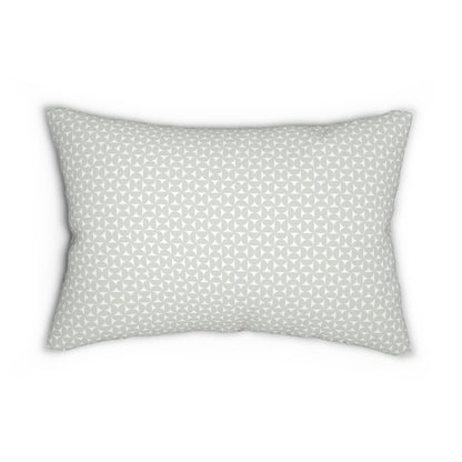 Spun Polyester Lumbar Pillow with Removable Cover Classic Geometric Shapes