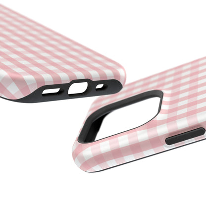 Impact-Resistant Cases -Pink Gingham