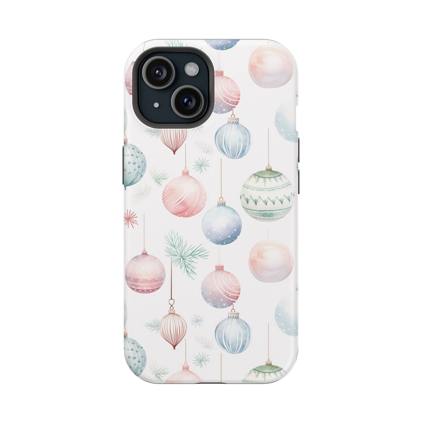 Watercolor Christmas Ornament Impact-Resistant Phone Case