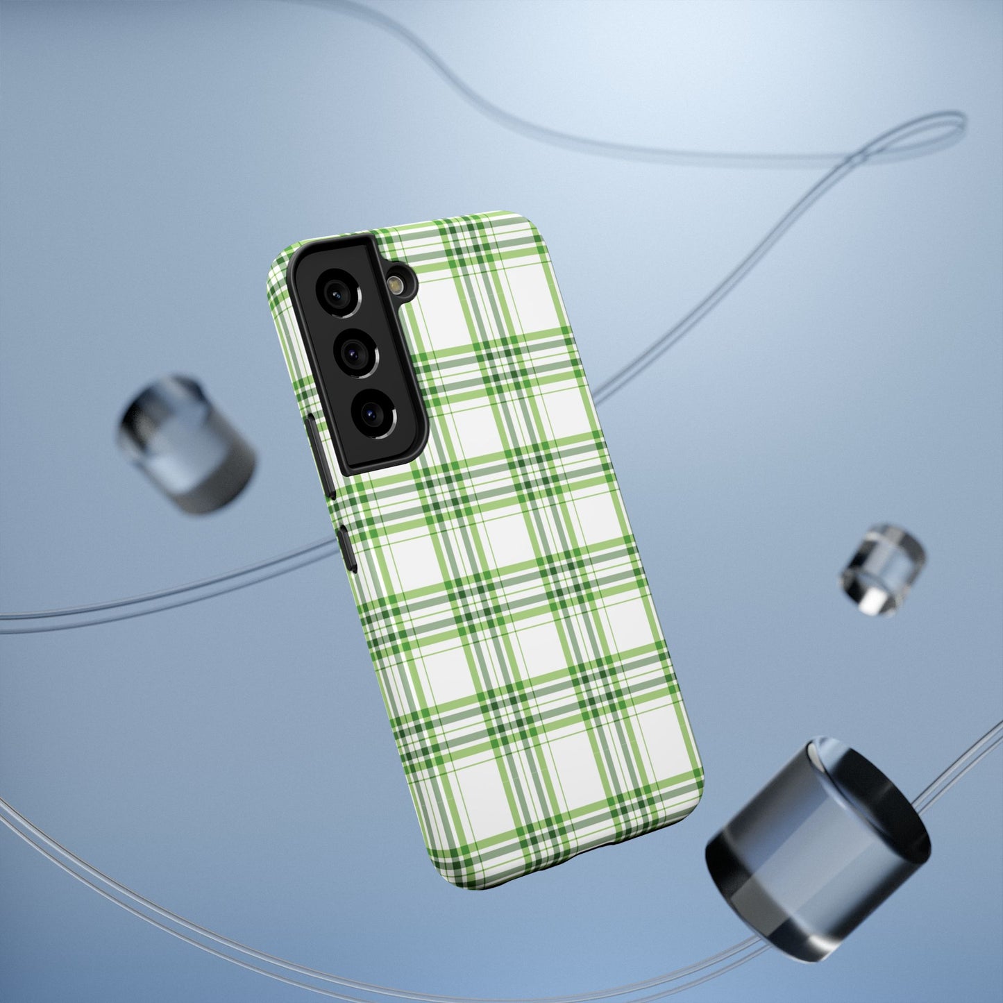 Impact-Resistant Phone Case -St. Patrick's Day Plaid