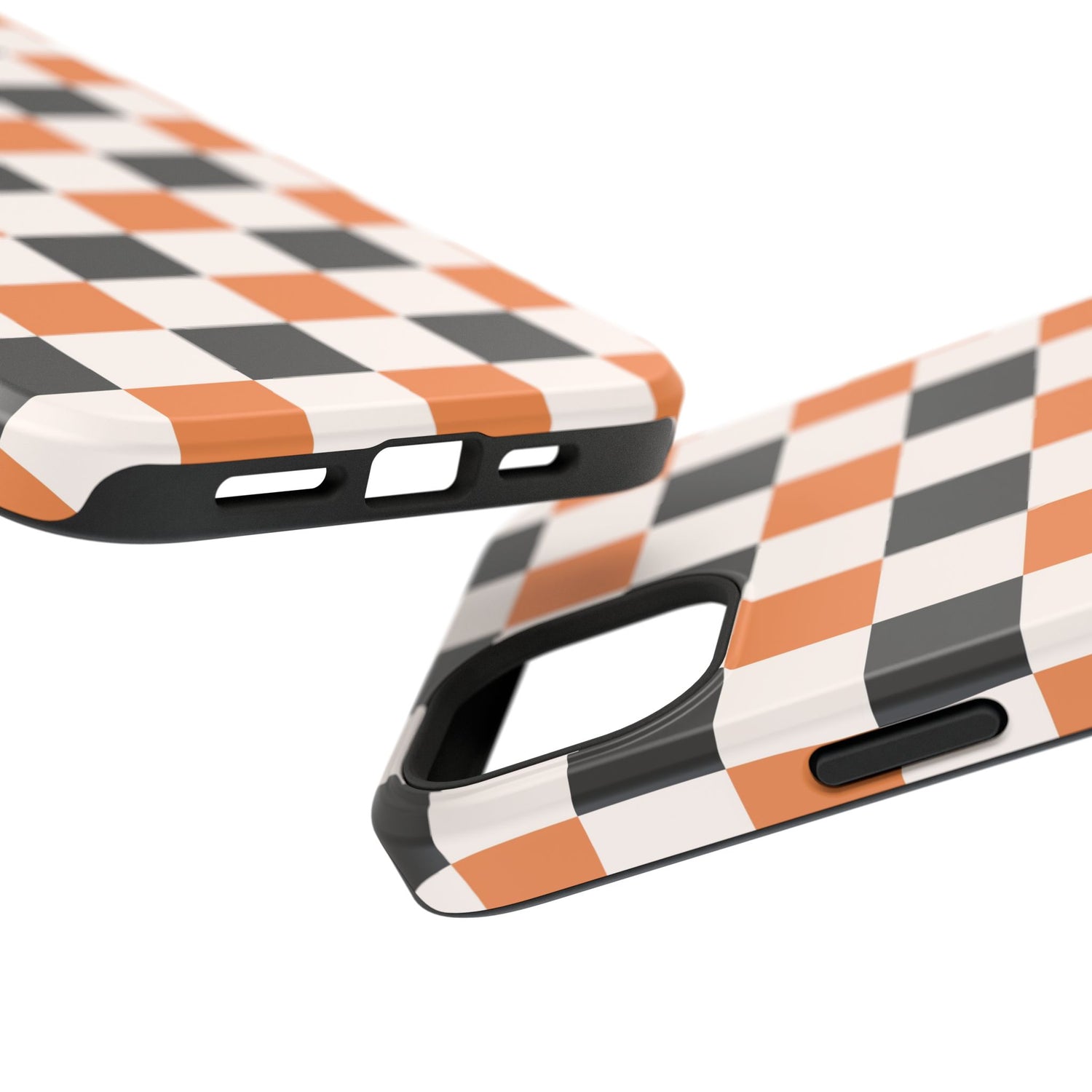 Trendy Halloween Checkerboard Phone Case | Impact-Resistant, iPhone, Samsung