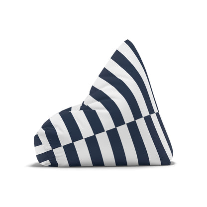 Nautical Navy Stripe Bean Bag Chair Cover