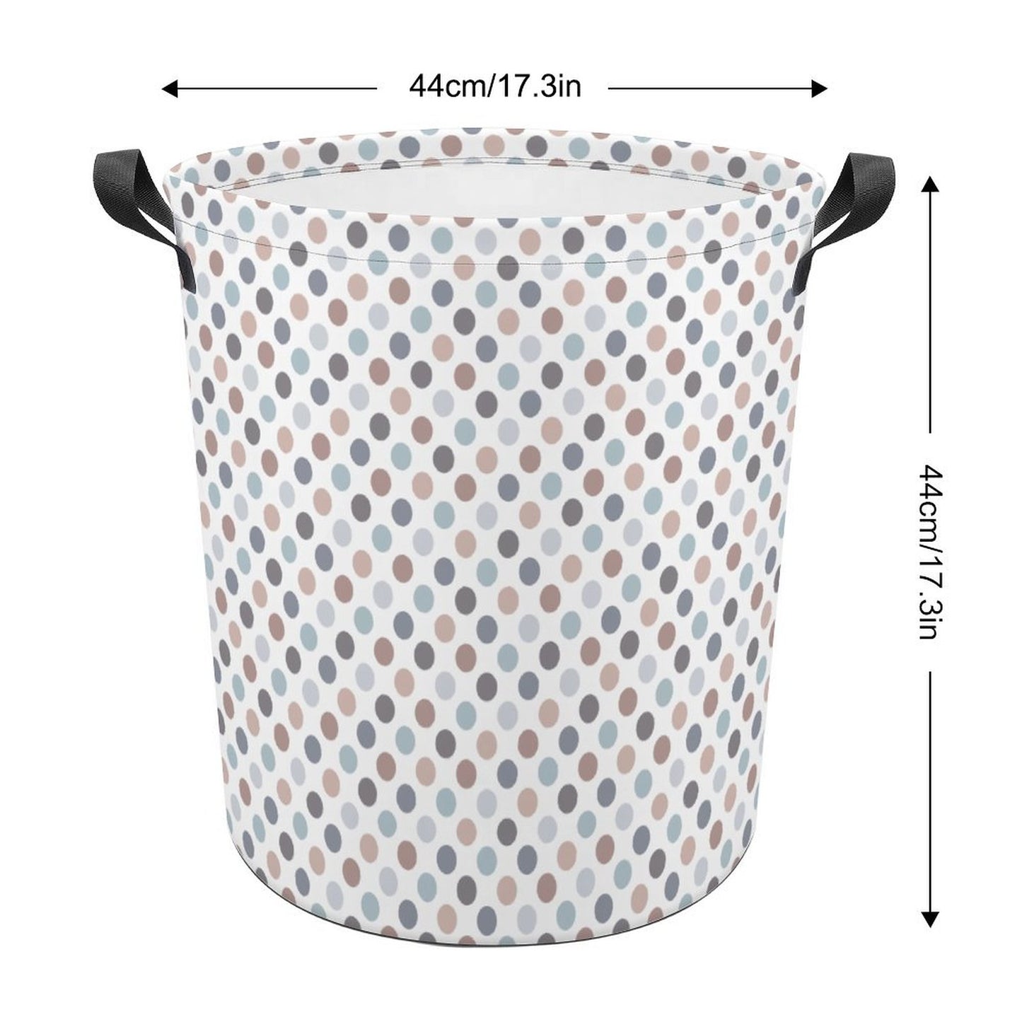 Collapsible Laundry Hamper- Neutral Dots